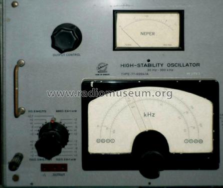 High-Stability Oscillator TT0204/A; Elektronika (ID = 2062977) Equipment