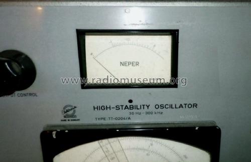 High-Stability Oscillator TT0204/A; Elektronika (ID = 2062978) Equipment