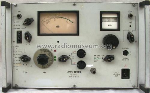 Level meter ET-90T/V; Elektronika (ID = 1030030) Equipment