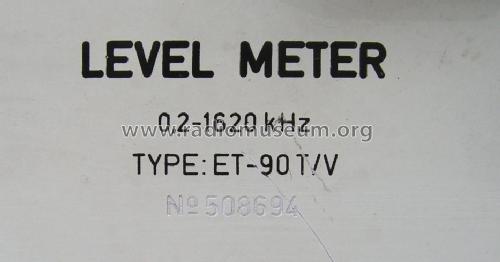 Level meter ET-90T/V; Elektronika (ID = 1030031) Ausrüstung