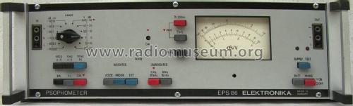 Psophometer EPS-86; Elektronika (ID = 1004243) Equipment