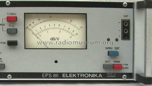 Psophometer EPS-86; Elektronika (ID = 1004245) Equipment
