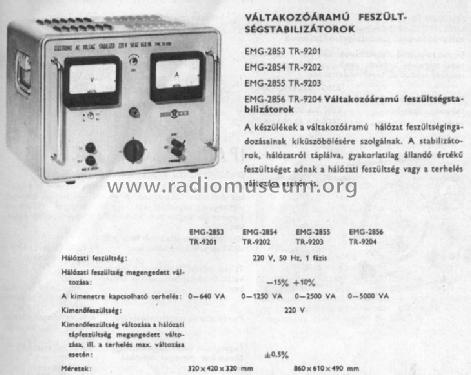 AC Voltage Stabilizator 2854; EMG, Orion-EMG, (ID = 766060) Equipment
