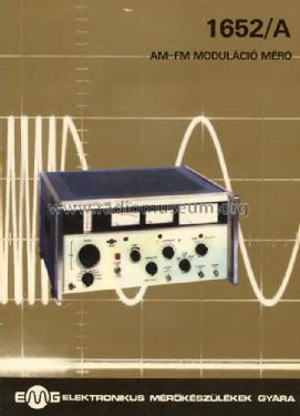 AM-FM Modulation Meter 1652/A / TR-5402/A; EMG, Orion-EMG, (ID = 909900) Ausrüstung