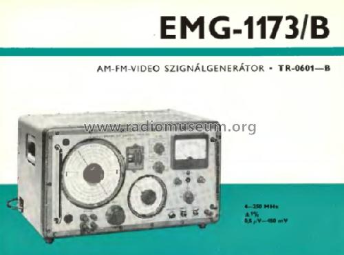 AM-FM Signal Generator 1173/B / TR-0601-B; EMG, Orion-EMG, (ID = 906801) Equipment