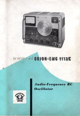 Audio-Frequency RC Oscillator 1113/C; EMG, Orion-EMG, (ID = 1343784) Ausrüstung