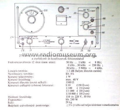 Broadband Signal Generator 1131/B; EMG, Orion-EMG, (ID = 794318) Ausrüstung