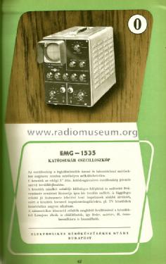 C.R. Oscilloscope TR-4.../ 1535; EMG, Orion-EMG, (ID = 1254789) Equipment