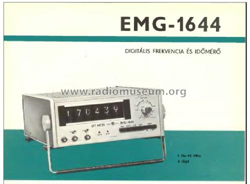 Digitális frekvencia és idömérö 1644/TR5260; EMG, Orion-EMG, (ID = 907006) Equipment