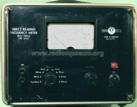 Direct Reading Frequency Meter 1631C; EMG, Orion-EMG, (ID = 1698847) Equipment