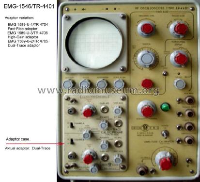 Dual-Trace adaptor 1589-U-2/TR 4705; EMG, Orion-EMG, (ID = 580188) Equipment