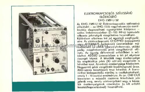 Dual Trace Amplifier 1589-U-52 / TR-4722; EMG, Orion-EMG, (ID = 907216) Equipment