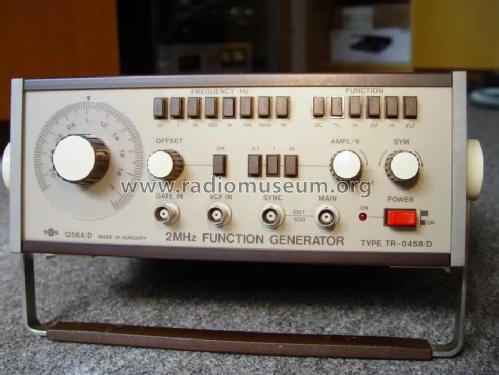 Function Generator TR-0458/D EMG 12564/D; EMG, Orion-EMG, (ID = 1014914) Equipment