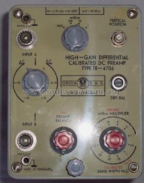 High-Gain adaptor 1589-U-3/TR 4706; EMG, Orion-EMG, (ID = 795536) Equipment