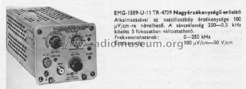 High-sensitivity Diff. Amplifier 1589-U-11 / TR-4709; EMG, Orion-EMG, (ID = 766138) Equipment