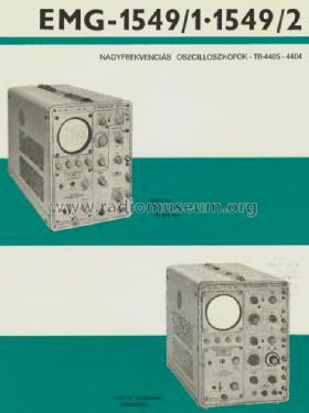 Highfreq. Oszcilloszkop 1549/2 / TR-4404; EMG, Orion-EMG, (ID = 907202) Equipment