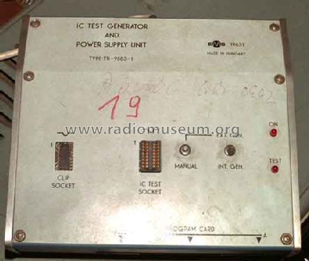 IC Tester Generator 19631; EMG, Orion-EMG, (ID = 1240244) Equipment