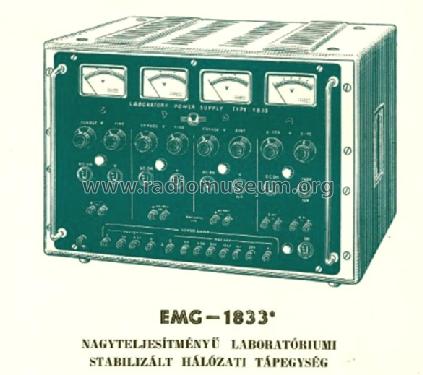 Lab. Power Supply 1833/ TR-9102; EMG, Orion-EMG, (ID = 1255279) Equipment