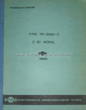 Logikai Analysator Modul 19693 / TR-9588-3 / Z-80; EMG, Orion-EMG, (ID = 1698509) Ausrüstung