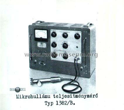 Microwave Power Meter 1382/B; EMG, Orion-EMG, (ID = 2088388) Equipment