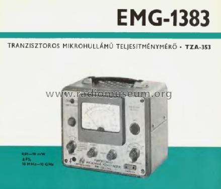 Microwave Power Meter 1383 / TZA-353; EMG, Orion-EMG, (ID = 906781) Equipment