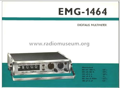 Digital Multimeter 1464/TR1657; EMG, Orion-EMG, (ID = 906999) Equipment