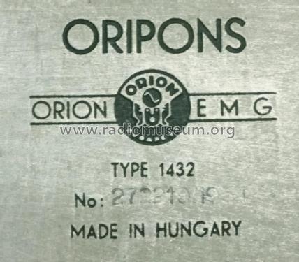 Oripons RC méröhid 1432 / TR-2101; EMG, Orion-EMG, (ID = 2367860) Equipment