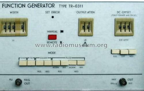 Programmable Function Generator 1251 / TR-0311; EMG, Orion-EMG, (ID = 1166654) Equipment
