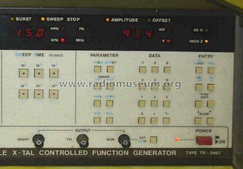 Programmable X-tal Controlled Function Generator TR-0467 / 12574; EMG, Orion-EMG, (ID = 1509884) Equipment