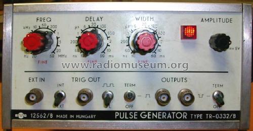 Pulse Generator TR-0332B / 12562B; EMG, Orion-EMG, (ID = 1033185) Equipment