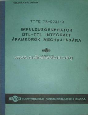 Pulse Generator TR-0332D / 12562D; EMG, Orion-EMG, (ID = 1509939) Equipment