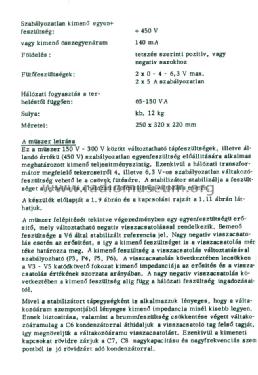 Regulated Voltage Stabilized Power Supply TR-9101 / 1832C; EMG, Orion-EMG, (ID = 1586143) Equipment