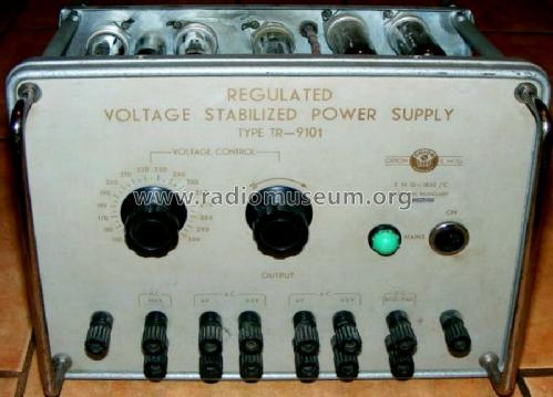 Regulated Voltage Stabilized Power Supply TR-9101 / 1832C; EMG, Orion-EMG, (ID = 1586144) Equipment