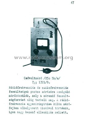 RF Tube Voltmeter 1321/B; EMG, Orion-EMG, (ID = 2088454) Equipment