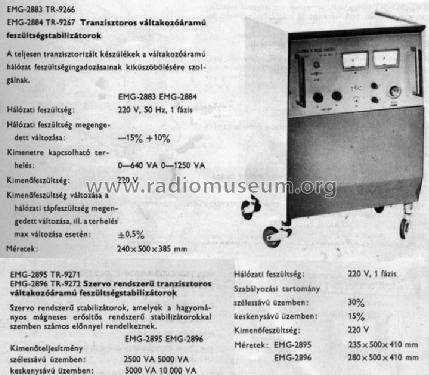 Servo Transistor AC. Stab. 2895 / TR-9271; EMG, Orion-EMG, (ID = 766160) Equipment