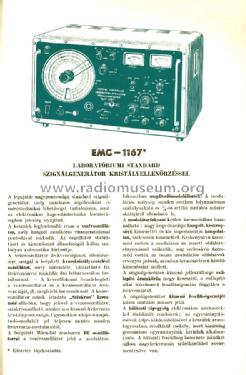 Signal Generator 1167; EMG, Orion-EMG, (ID = 1255274) Equipment