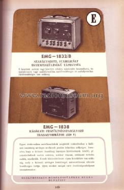 Stabilizált DC forrás 1832/B; EMG, Orion-EMG, (ID = 1255082) Equipment