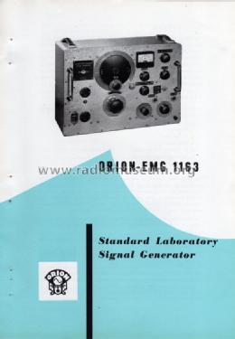 Standard Laboratory Signal Generator 1163; EMG, Orion-EMG, (ID = 1343809) Ausrüstung