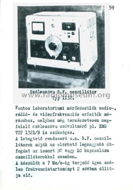 Szélessávú BF Oszcillátor 1132; EMG, Orion-EMG, (ID = 2088722) Ausrüstung