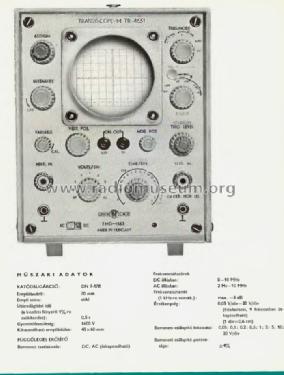 Transiscope-M 1563 / TR-4651; EMG, Orion-EMG, (ID = 907931) Equipment