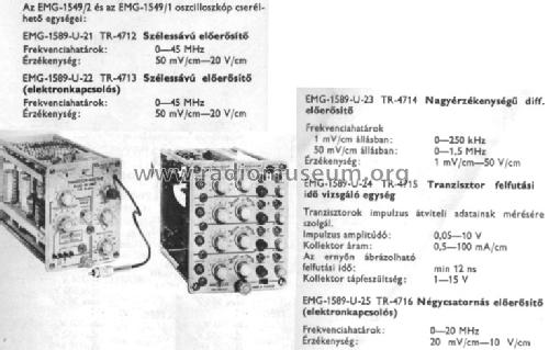 Transistor Transition Time Test 1589-U24 / TR-4715; EMG, Orion-EMG, (ID = 766154) Equipment