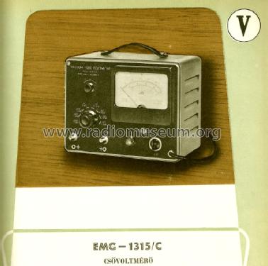 Tube Voltmeter 1315/C; EMG, Orion-EMG, (ID = 1254911) Equipment