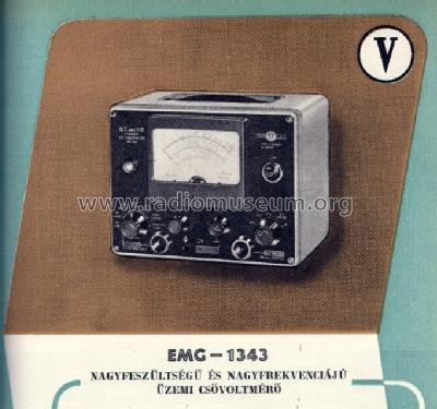 Tube Voltmeter 1343; EMG, Orion-EMG, (ID = 1254960) Equipment