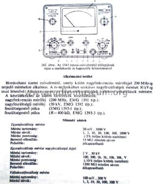 Tube Voltmeter 1343; EMG, Orion-EMG, (ID = 795038) Equipment