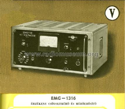 Tube Voltmeter & Meteramplifier 1316/TR-1201; EMG, Orion-EMG, (ID = 1254916) Equipment