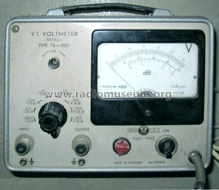 Tube Voltmeter & Meteramplifier TR-1101; EMG, Orion-EMG, (ID = 969261) Ausrüstung