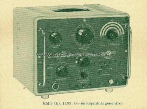 TV Signal and Pattern Generator 1193; EMG, Orion-EMG, (ID = 1494153) Equipment