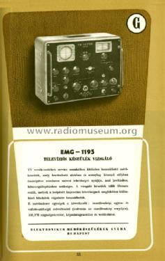 Portable TV Tester 1195; EMG, Orion-EMG, (ID = 1254767) Equipment