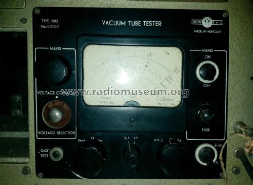 Vacuum Tube Tester 1813; EMG, Orion-EMG, (ID = 2463487) Equipment