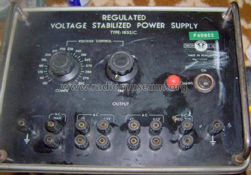 Voltage Stabilized Power Supply 1832/C; EMG, Orion-EMG, (ID = 794234) Equipment